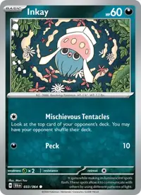 Inkay 033/064 – Shrouded Fable (SFA), Pokémon card (English)