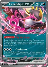 Fezandipiti ex 038/064 – Shrouded Fable (SFA), Pokémon card (English)
