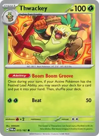 Thwackey 015/167 – Twilight Masquerade (TWM), Pokémon card (English)