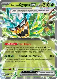 Teal Mask Ogerpon ex 025/167 – Twilight Masquerade (TWM), Pokémon card (English)
