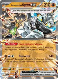 Cornerstone Mask Ogerpon ex 112/167 – Twilight Masquerade (TWM), Pokémon card (English)