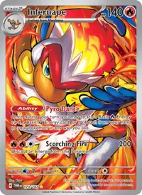Infernape 173/167 – Twilight Masquerade (TWM), Pokémon card (English)