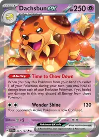 Dachsbun ex 067/142 – Stellar Crown (SCR), Pokémon card (English)