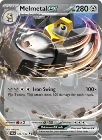 Melmetal ex 105/142 – Stellar Crown (SCR), Pokémon card (English)