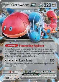 Orthworm ex 110/142 – Stellar Crown (SCR), Pokémon card (English)