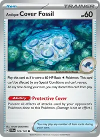 Antique Cover Fossil 129/142 – Stellar Crown (SCR), Pokémon card (English)