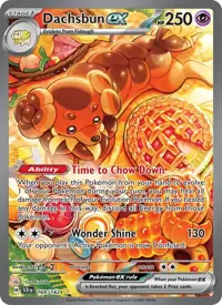 Dachsbun ex 169/142 – Stellar Crown (SCR), Pokémon card (English)