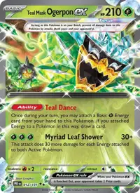 Teal Mask Ogerpon ex 012/131 – Prismatic Evolutions (PRE), Pokémon card (English)