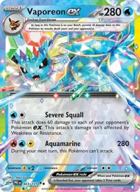 Vaporeon ex 023/131 – Prismatic Evolutions (PRE), Pokémon card (English)