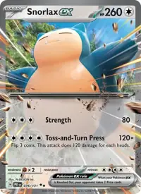 Snorlax ex 076/131 – Prismatic Evolutions (PRE), Pokémon card (English)