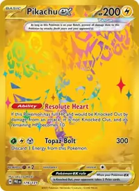 Pikachu ex 179/131 – Prismatic Evolutions (PRE), Pokémon card (English)
