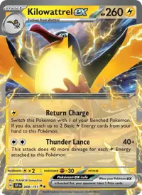 Kilowattrel ex 068/191 – Surging Sparks (SSP), Pokémon card (English)