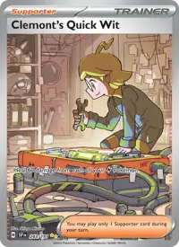 Clemont's Quick Wit 243/191 – Surging Sparks (SSP), Pokémon card (English)