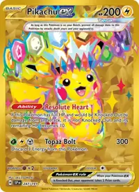 Pikachu ex 247/191 – Surging Sparks (SSP), Pokémon card (English)