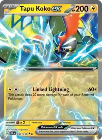 Tapu Koko ex 051/159 – Journey Together (JTG), Pokémon card (English)