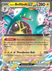 Iono's Bellibolt ex 053/159 – Journey Together (JTG), Pokémon card (English)