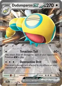 Dudunsparce ex 121/159 – Journey Together (JTG), Pokémon card (English)