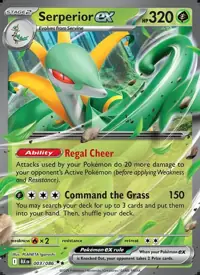 Serperior ex 003/086 – Black Bolt (BLK), Pokémon card (English)