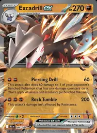 Excadrill ex 046/086 – Black Bolt (BLK), Pokémon card (English)