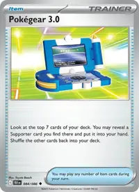 Pokégear 3.0 084/086 – Black Bolt (BLK), Pokémon card (English)