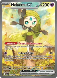 Meloetta ex 167/086 – Black Bolt (BLK), Pokémon card (English)