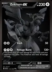 Zekrom ex 172/086 – Black Bolt (BLK), Pokémon card (English)