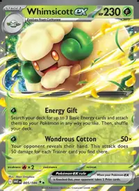 Whimsicott ex 005/086 – White Flare (WHT), Pokémon card (English)