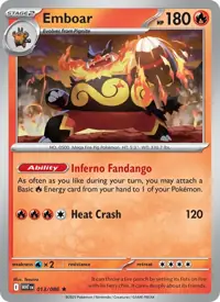 Emboar 013/086 – White Flare (WHT), Pokémon card (English)
