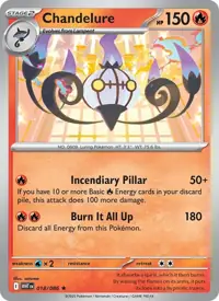 Chandelure 018/086 – White Flare (WHT), Pokémon card (English)