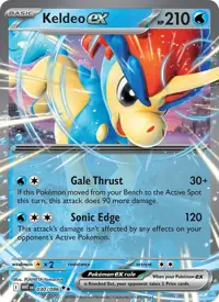 Keldeo ex 030/086 – White Flare (WHT), Pokémon card (English)