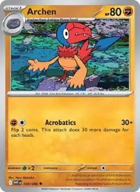 Archen 050/086 – White Flare (WHT), Pokémon card (English)