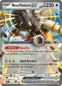 Bouffalant ex 077/086 – White Flare (WHT), Pokémon card (English)