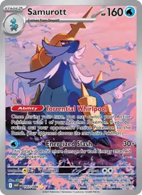 Samurott 107/086 – White Flare (WHT), Pokémon card (English)