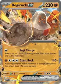 Regirock ex 101/182 – Destined Rivals (DRI), Pokémon card (English)
