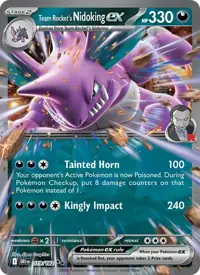 Team Rocket's Nidoking ex 119/182 – Destined Rivals (DRI), Pokémon card (English)