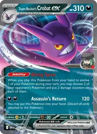 Team Rocket's Crobat ex 122/182 – Destined Rivals (DRI), Pokémon card (English)
