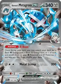 Steven's Metagross ex 145/182 – Destined Rivals (DRI), Pokémon card (English)