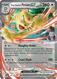 Team Rocket's Persian ex 150/182 – Destined Rivals (DRI), Pokémon card (English)