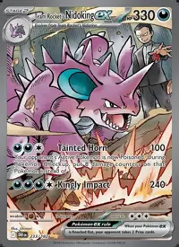 Team Rocket's Nidoking ex 233/182 – Destined Rivals (DRI), Pokémon card (English)