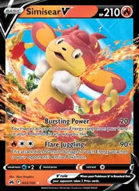 Simisear V 022/159 – Crown Zenith (CRZ), Pokémon card (English)